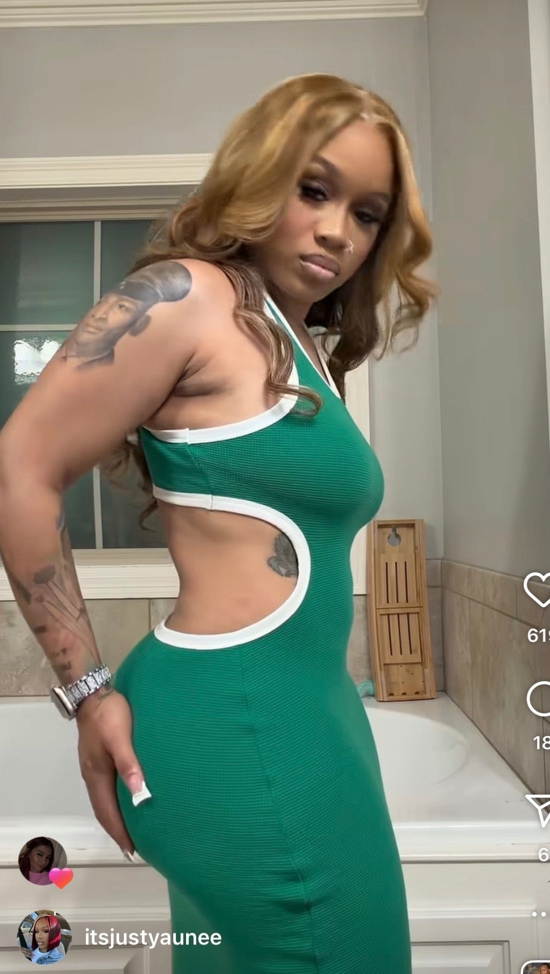 Tia back out Dress